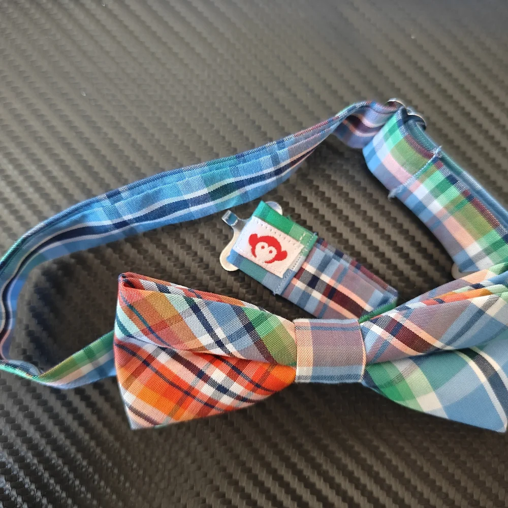 Appaman Multicolor Plaid Kids Bow Tie